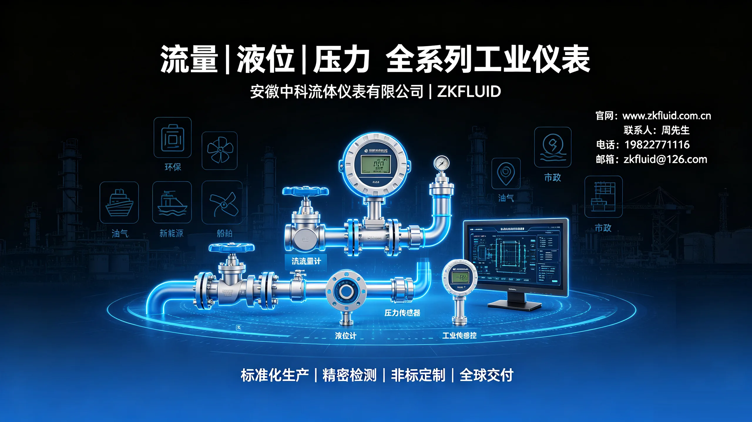 قياس وتحكم السوائل الصناعية المحلية المتطورة | ZKFLUID: البحث والتطوير والتصنيع وحلول الاستبدال المحلي للأدوات المتطورة